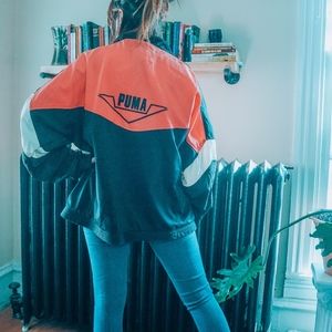 Vintage Neon Puma windbreaker